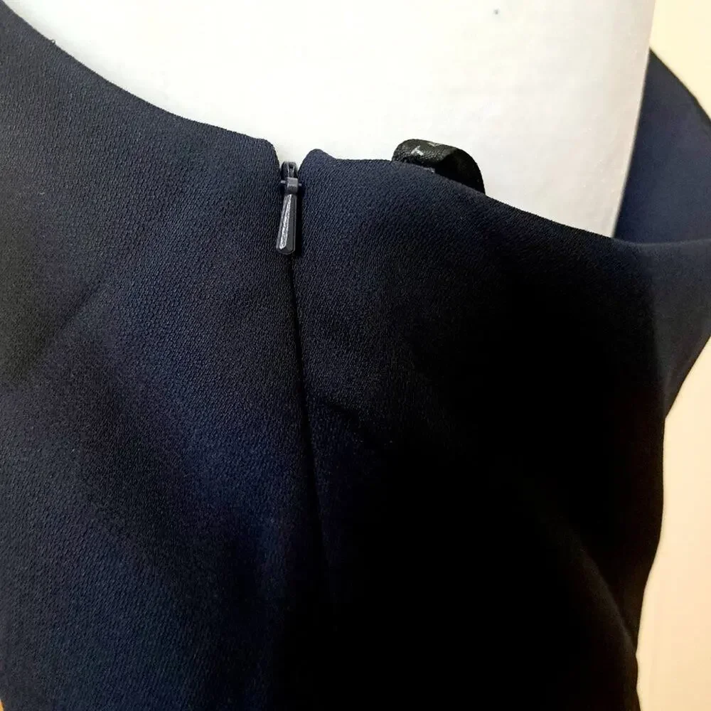After Six Full Length One Shoulder Cowl Neck Dress